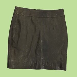 FOSSIL SKIRT 30 WOMEN'S leather mini‎ y2k biker grunge minimalist punk